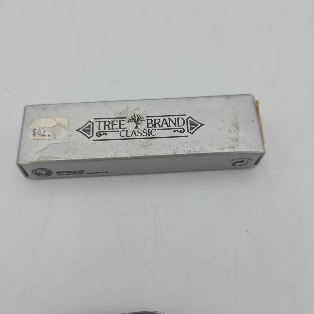 VINTAGE BOKER GERMANY 9885 V TREE BRAND DOGLEG STOCKMAN POCKET KNIFE KNIVES NOS - Picture 8 of 9